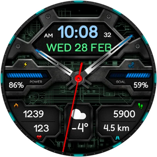 Hybrid VOLTAN URX96 Watch face screenshot 20