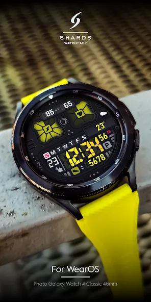 SH037 Watch Face, WearOS watch screenshot 3
