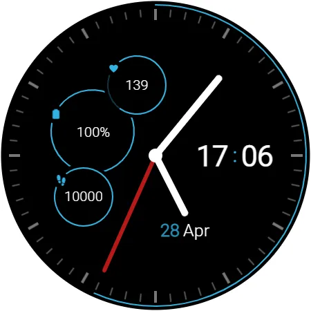 DS H001 - Hybrid watch face screenshot 8