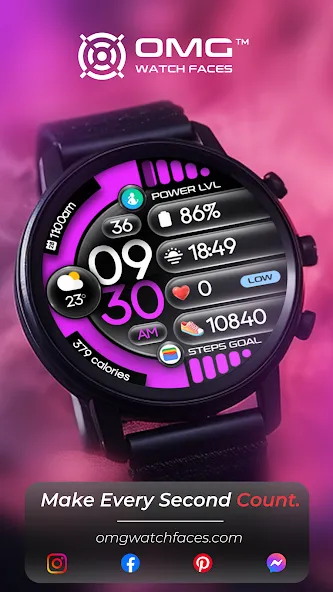 OMG 230 - Digital Watch Face screenshot 3