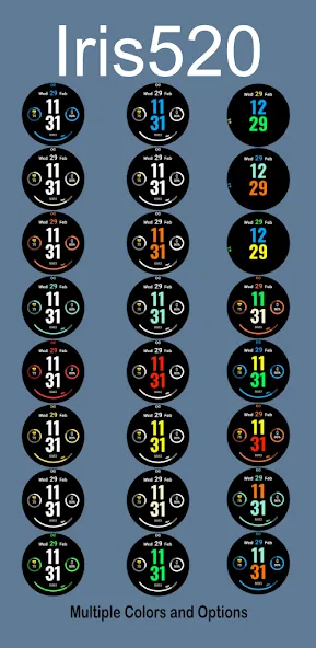 Iris520 Digital Watch Face screenshot 6
