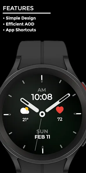 Night 48 - watch face screenshot 2