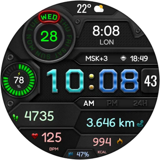DIGI VIDAMOL WS25 Watch face screenshot 20