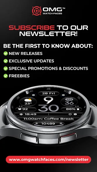 OMG 345 Digital Watch Face screenshot 8