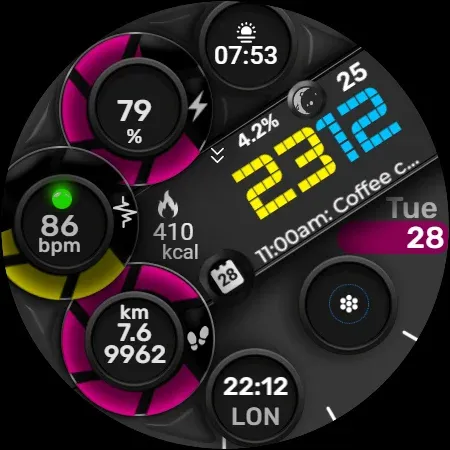 Digital Watch Face CUE097 screenshot 15