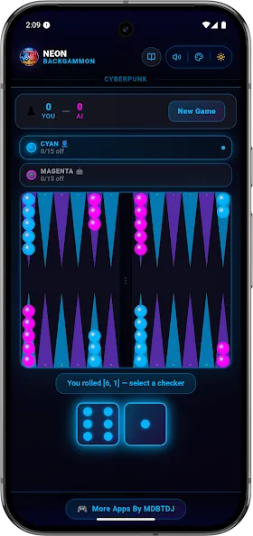 Neon Backgammon Master Offline screenshot 5
