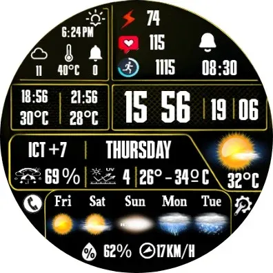 N-SPORT750 DigitalWeather Face screenshot 10