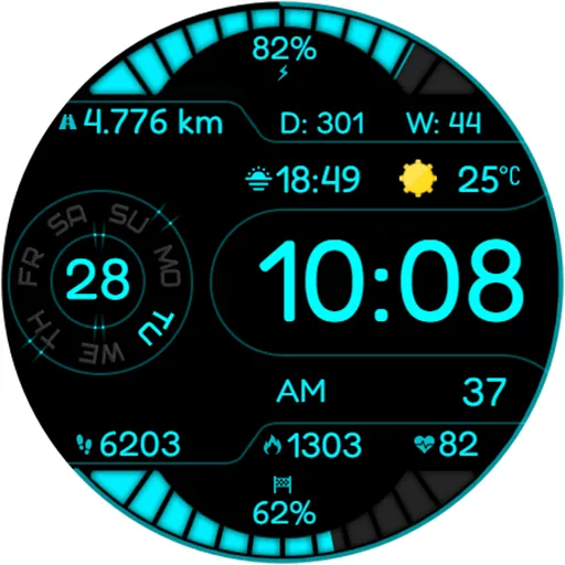 DIGI KLATRON CTS62 Watch face screenshot 20
