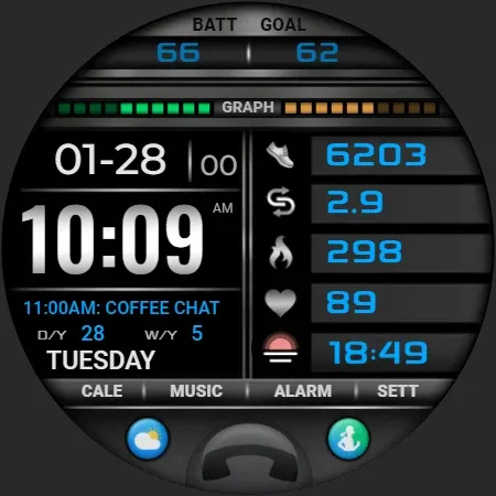 PW108 Smart Data Watch Face screenshot 34