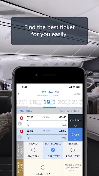 Turkish Airlines Flight Ticket screenshot 2