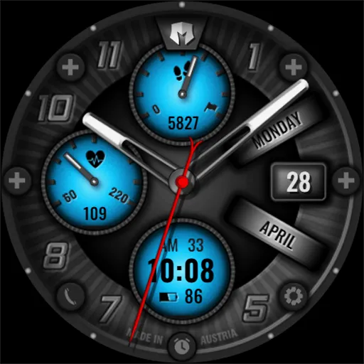 DM144 Analog Active Watch Face screenshot 7