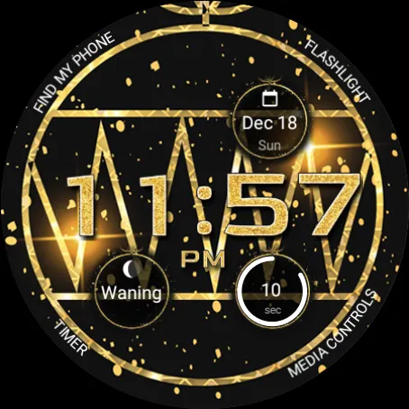 Christmas Gold Watch Face screenshot 5