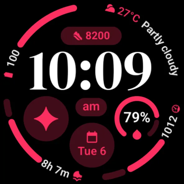 MDS08 Digital Watch Face screenshot 12