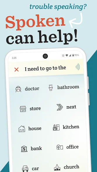 Spoken – Tap to Talk AAC screenshot 1