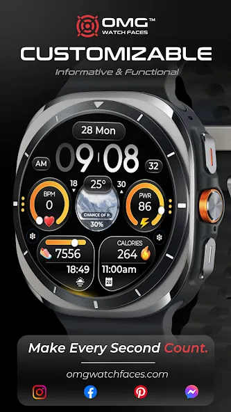 Weather Watch Face - OMG 371 screenshot 5