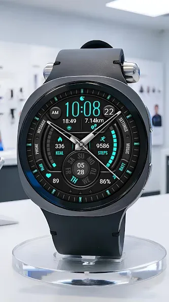 Green Blue Texture ZKin Watch screenshot 8