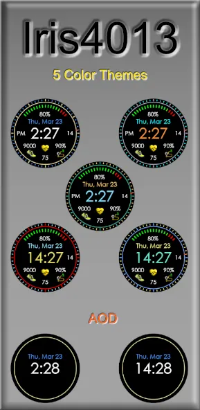 Iris4013 Digital Watch Face screenshot 4