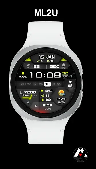 ML2U 381 Hybrid Watch Face screenshot 7