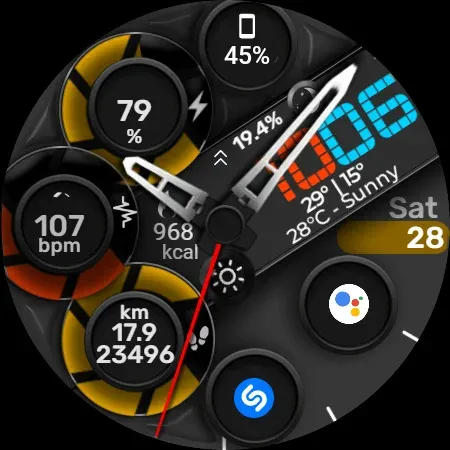 Digital Watch Face CUE097 screenshot 11
