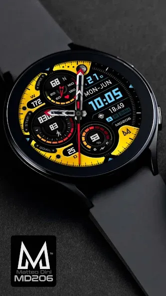 MD206 Analog watch face screenshot 3