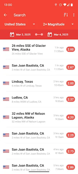 My Earthquake Alerts - Map screenshot 2