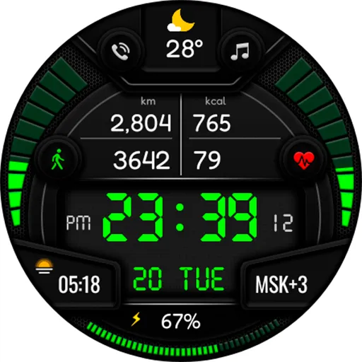 Digital Sport BPV1 Watch Face screenshot 17