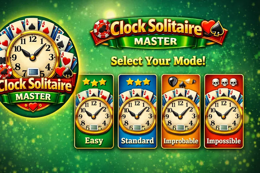 Clock Solitaire Master Offline screenshot 1