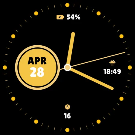 Purely Pointed Watch Face screenshot 10