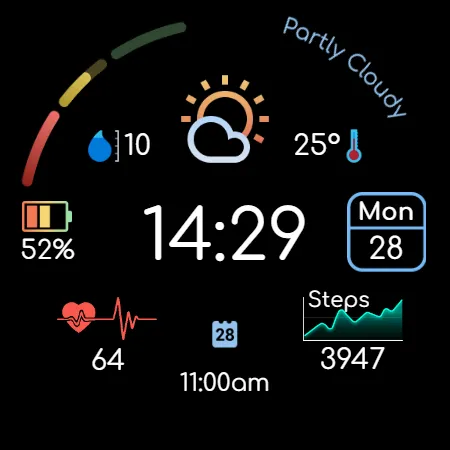 Digital Watchface D14 screenshot 21