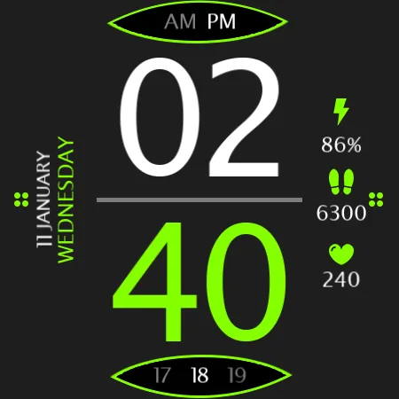Digital Watch Face Key 016 screenshot 25