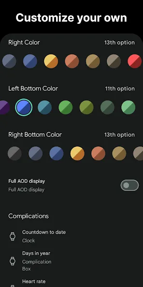 Colorful blocks: Watch Face screenshot 4