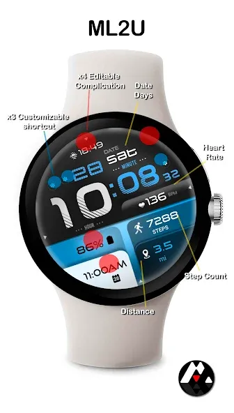 ML2U 103 Watch Face screenshot 2