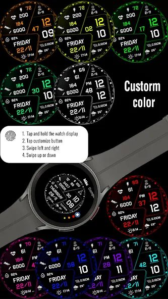 N-SPORT717 Digital Watch Face screenshot 4