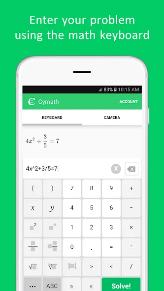 Cymath - Math Problem Solver screenshot 3