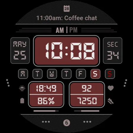 Y26 Digital Rhapsody WatchFace screenshot 30