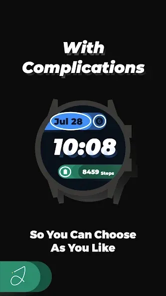 Simple Shadow Watch Face screenshot 3