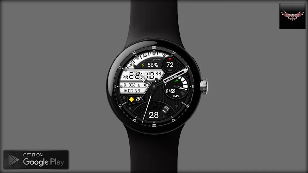 Ritech Digital Watch Face screenshot 1