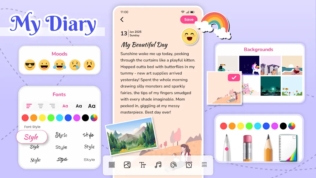 My Diary lock - Journal Diary screenshot 1
