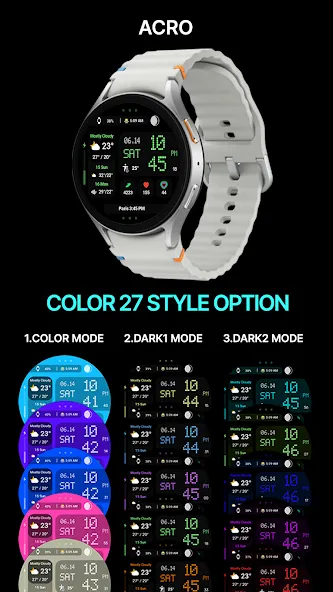 ACRO Digital Weather Watchface screenshot 6