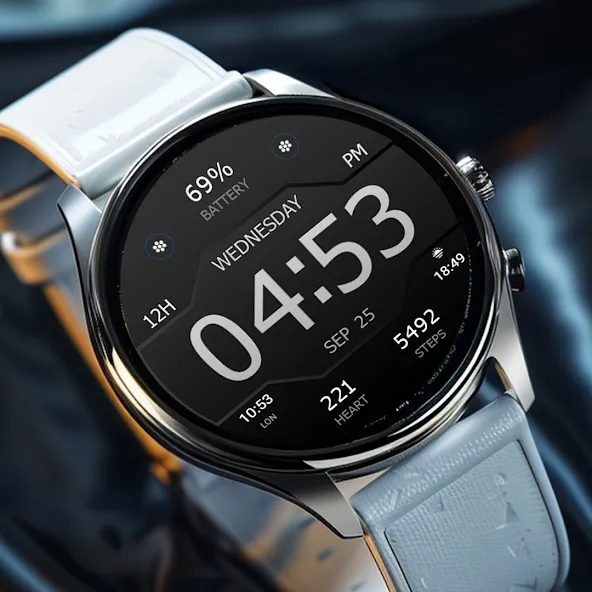 Key WF43 Digital Watch Face screenshot 7