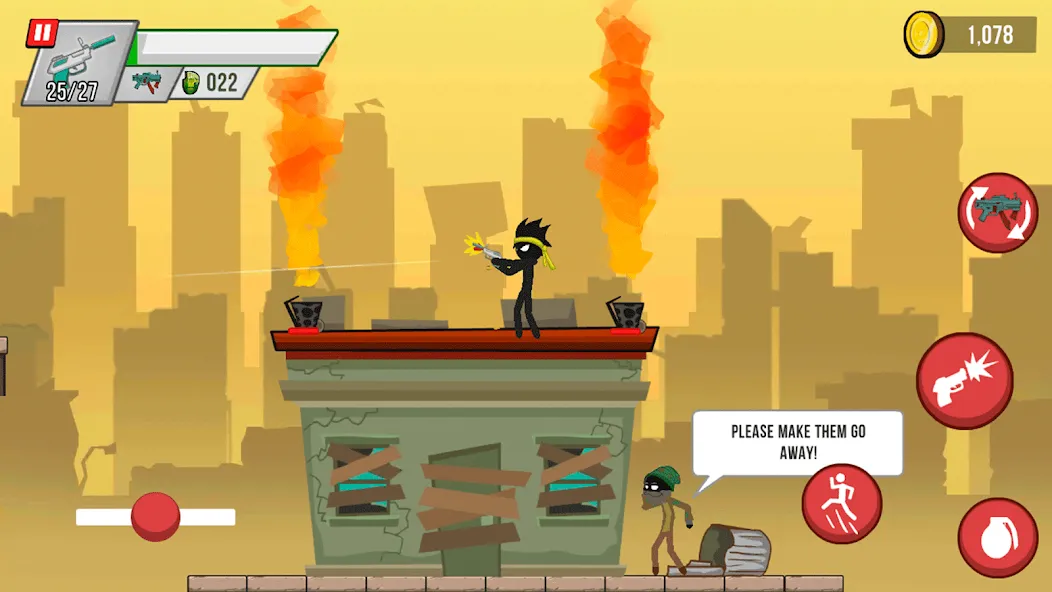 Stick vs Zombies: Platformer screenshot 22