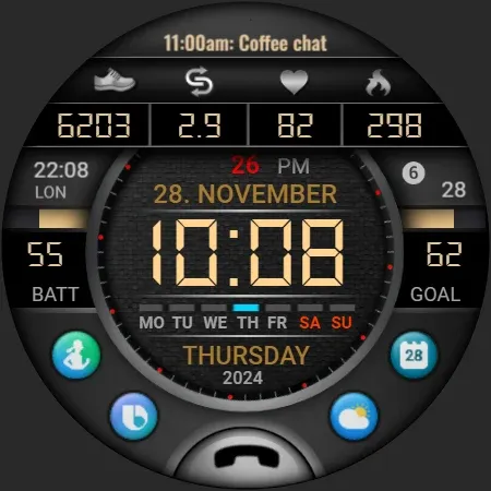 PW106 MultiFunction Watch Face screenshot 38