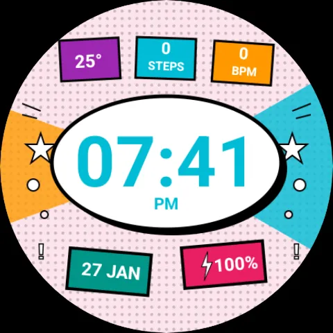 Pop Art - watch face screenshot 6