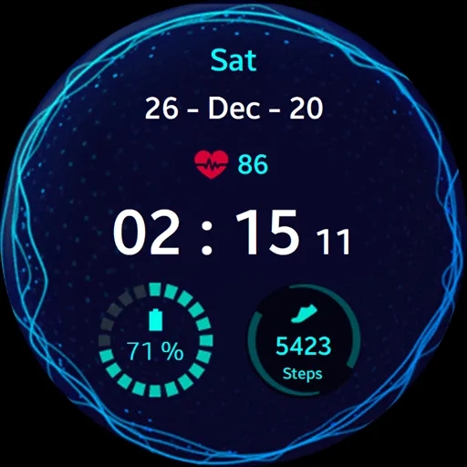 Music Pulse Watch Face screenshot 1