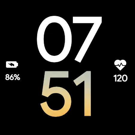 Modern Bold Digital WatchFace screenshot 19