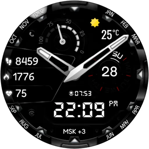 Finter Hybrid Watch Face screenshot 24