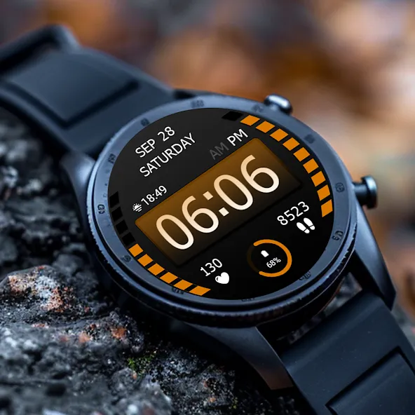 Key WF47 Digital Watch Face screenshot 1