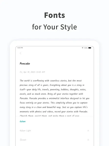 Notes, Journal, Diary: PenCake screenshot 16