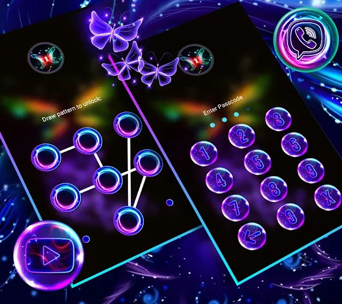 Glow Butterfly Launcher Theme screenshot 5