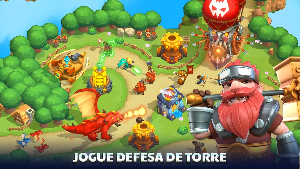 Wild Sky TD: Tower Defense RPG screenshot 1